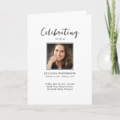 Eenvoudige foto's Klassieke begrafenis Orde van Se Programma (Voorkant)