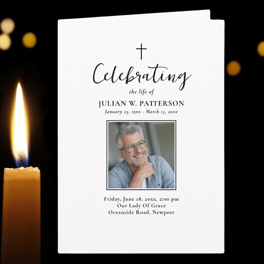 Eenvoudige foto's Klassieke begrafenis Orde van Se Programma