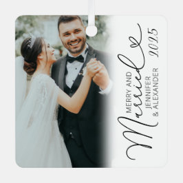 Eenvoudige foto's met feestdagen metalen ornament