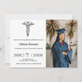 Eenvoudige foto's school of Medicinal afstuderen Aankondiging (Voorkant)