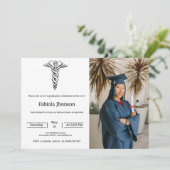 Eenvoudige foto's school of Medicinal afstuderen Aankondiging (Staand voorkant)