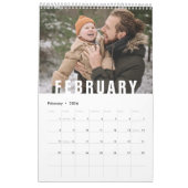 Eenvoudige foto's uit de witte familie kalender (Feb 2026)