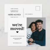 Eenvoudige foto's verplaatsen aankondigingskaart (Voorkant / Achterkant)