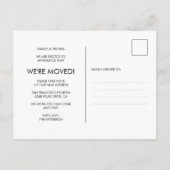 Eenvoudige foto's verplaatsen aankondigingskaart (Achterkant)