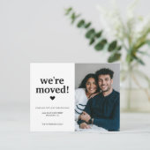 Eenvoudige foto's verplaatsen aankondigingskaart (Staand voorkant)