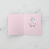 Eenvoudige fotosjabloon Pastel Moederdag Kaart (Binnen)