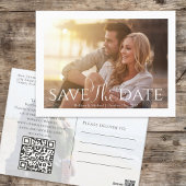 Eenvoudige Fotosjabloon Trouwscript Briefkaart