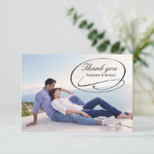 Eenvoudige fotospoeling - 3x5 Dank u Bedankkaart (Staand voorkant)