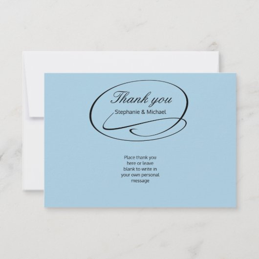 Eenvoudige fotospoeling - 3x5 Dank u Bedankkaart (Achterkant)