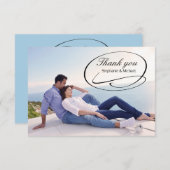 Eenvoudige fotospoeling - 3x5 Dank u Bedankkaart (Voorkant / Achterkant)