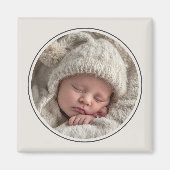 Eenvoudige fototemplate gepersonaliseerd frame magneet (Voorkant)