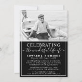 Eenvoudige fotoviering van de begrafenis van het l kaart (Voorkant)