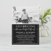 Eenvoudige fotoviering van de begrafenis van het l kaart (Staand voorkant)