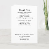 Eenvoudige Fotoviering van het Leven Gevouwen Prog Programma (Achterkant)