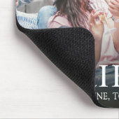 Eenvoudige fotovrienden gepersonaliseerd muismat (Hoek)