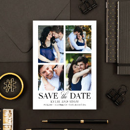 Eenvoudige Frame BEWERKBARE KLEUR Save The Date Ka Bedankkaart
