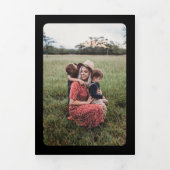 Eenvoudige Frames Foto Nieuwsbrief  Drieluik Wenskaart (Cover)