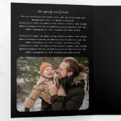 Eenvoudige Frames Foto Nieuwsbrief  Drieluik Wenskaart (Binnenzijde eerst)