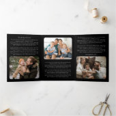 Eenvoudige Frames Foto Nieuwsbrief  Drieluik Wenskaart (Binnen)