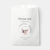 Eenvoudige Franse Bulldog bruiloft dank u gunsttas Bedankzakje (Voorkant)