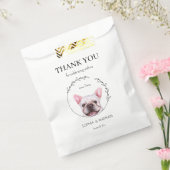 Eenvoudige Franse Bulldog bruiloft dank u gunsttas Bedankzakje (Gezegeld)
