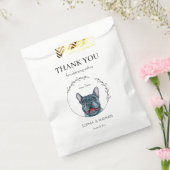 Eenvoudige Franse Bulldog bruiloft dank u gunsttas Bedankzakje (Gezegeld)