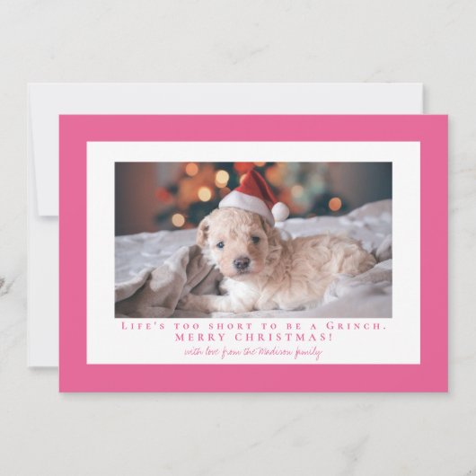 Eenvoudige Franse rozenlijst fotolijst  Feestdagenkaart (Voorkant)