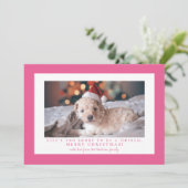 Eenvoudige Franse rozenlijst fotolijst  Feestdagenkaart (Staand voorkant)