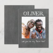 Eenvoudige Fun Wil je mijn getuige zijn foto (Voorkant / Achterkant)