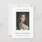 Eenvoudige funderale gedenkzucht (Voorkant)