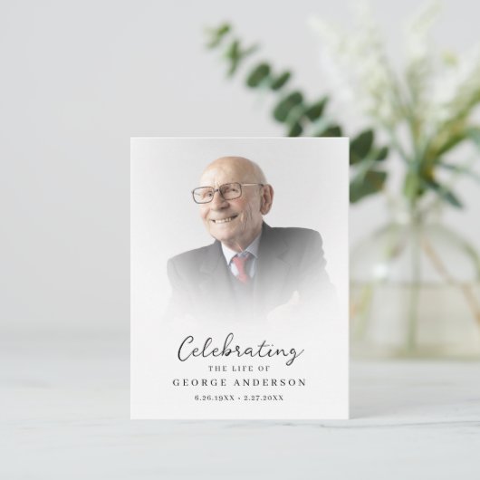 Eenvoudige funderale gedenkzucht kaart (Staand voorkant)