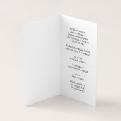 Eenvoudige funderale gedenkzucht visitekaartje (Binnen)