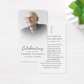 Eenvoudige funderale gedenkzucht visitekaartje (Bureau)