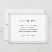 Eenvoudige Funeral Hartelijk dank | Grijze grens (Voorkant)