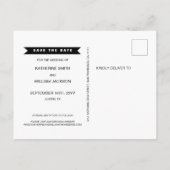 Eenvoudige Funny Free Drinken Wedding Save the Dat Aankondigingskaart (Achterkant)