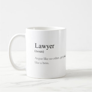Eenvoudige Funny Lawyer Definition Joke Coffee Koffiemok