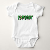 Eenvoudige Funny Punny Schattigee 'ZomBaby' Zombie Romper (Voorkant)