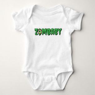 Eenvoudige Funny Punny Schattigee 'ZomBaby' Zombie Romper