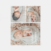 Eenvoudige galerij van drie gepersonaliseerde foto fleece deken (Voorkant)