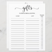 Eenvoudige gastenlijst log tracker script (Voorkant / Achterkant)