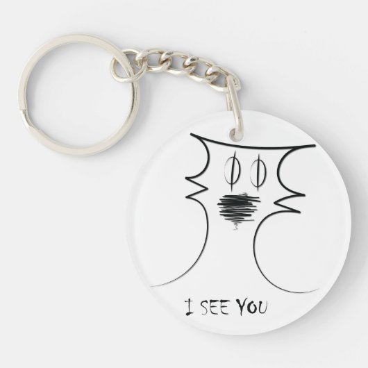 Eenvoudige Gaze Tee Sleutelhanger (Voorkant)