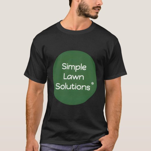 Eenvoudige gazonoplossingen t-shirt (Voorkant)