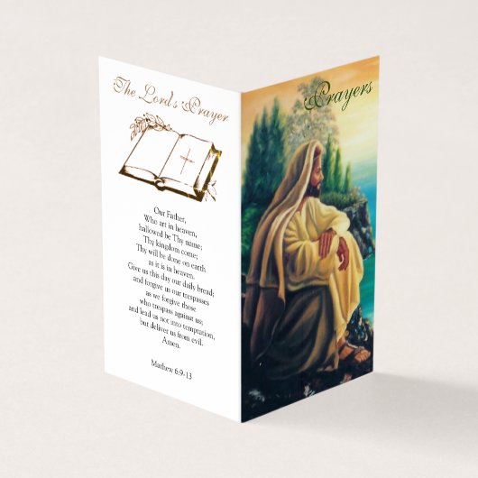 Eenvoudige gebeden - Praycard Visitekaartje (Buitenkant)