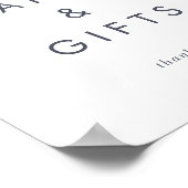 Eenvoudige gebergte Kaarten en cadeautjes Poster (Hoek)