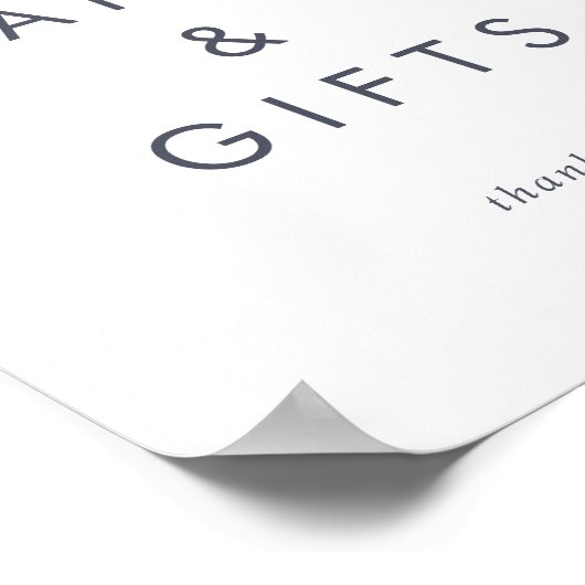 Eenvoudige gebergte Kaarten en cadeautjes Poster (Hoek)