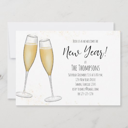 Eenvoudige gebeurtenissen van de Champagne QR-code Kaart (Voorkant)