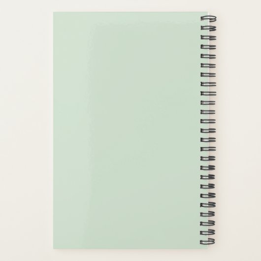 Eenvoudige, gebluste breedtegraad met briefing in  planner (Achterkant)