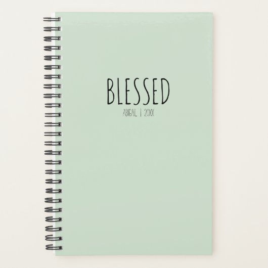 Eenvoudige, gebluste breedtegraad met briefing in planner (Voorkant)