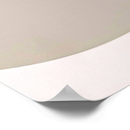 Eenvoudige gebogen lijnkunst - minimalistische boo poster (Hoek)