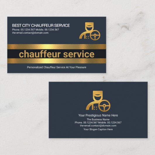 Eenvoudige, gebold Gold Line Lagen Professional-dr Visitekaartje (Voorkant / Achterkant)